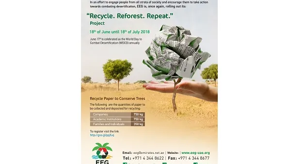The recycling of the collected paper resulted in the mitigation of 494 metric tons of carbon dioxide emissions and saved 840 MWh of energy, 403 m3 of landfill space and 2,172 trees from being felled. 