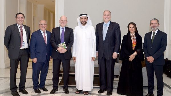 حضر الاجتماع راشد عبيد جمعة الليم, جون فلانيري, أليكس ديميتريف، نبيل حبايب,  داليا المثنى وغسان برغوت.