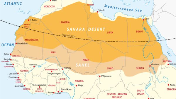 The five Sahel states are Mauritania, Burkina Faso, Chad, Mali and Niger. (Shutterstock)