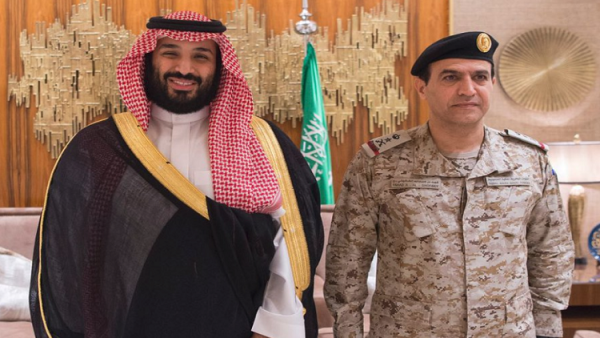 الأمير محمد بن سلمان يقلد الفريق البحري الركن فهد بن عبدالله الغفيلي رتبته الجديدة