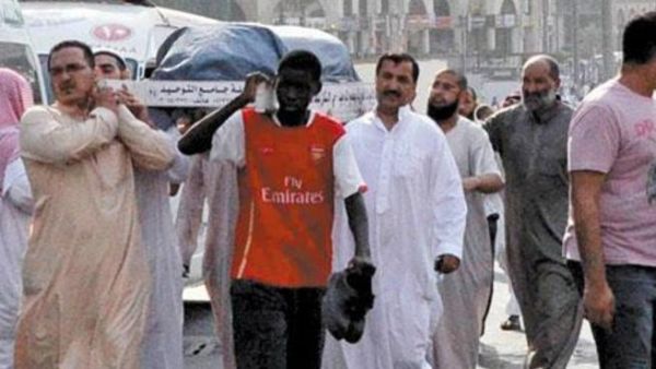 من تشييع الفتاة الجزائرية في مكة