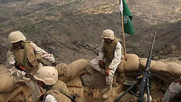 موقع عسكري سعودي بالقرب من الحدود مع اليمن