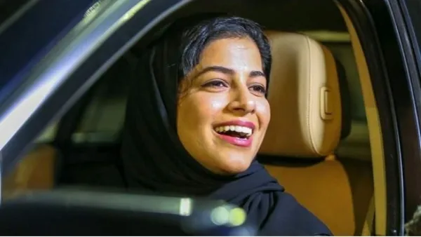 Scores of women drivers drove along busy Tahlia thoroughfare and other streets in the capital Riyadh. (Khaleej Times)