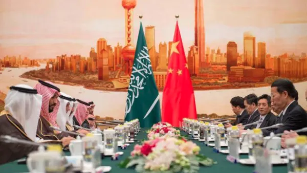 MoUs were also signed on the construction of a new city in Al-Asfar suburb, and on the Silk Road executive development program. (Saudi Press Agency)

