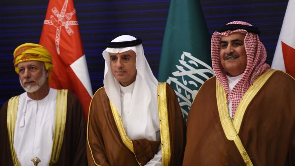 After meeting King Salman on Saturday, Trump is scheduled to take part Sunday in a pan-Arab and Islamic summit with leaders from across the Middle East, Africa and Asia. (AFP) 