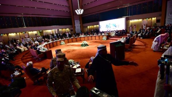 A general view of the hall housing the preparatory meeting of Arab Foreign Ministers ahead of the Summit of the Arab League. (AFP/ File Photo)