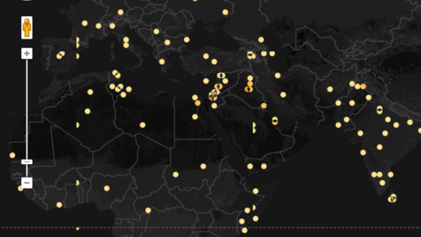 PhD student John Beieler visualized the data collected from The Global Database of Events, Language, and Tone (GDELT)  to produce an amazing image of what the Arab Spring protests look like.