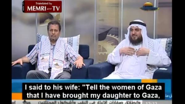 Jordanian Cleric Al-Bustanji said in recent interview "I brought my daughter to Gaza so she could learn Jihad."