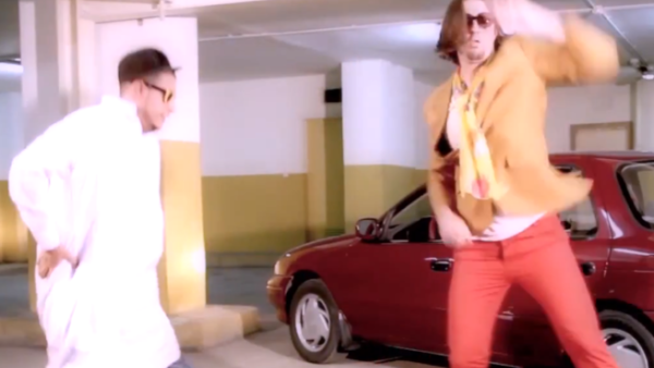 The Arab Gangnam and American in Arabia have a dance off.