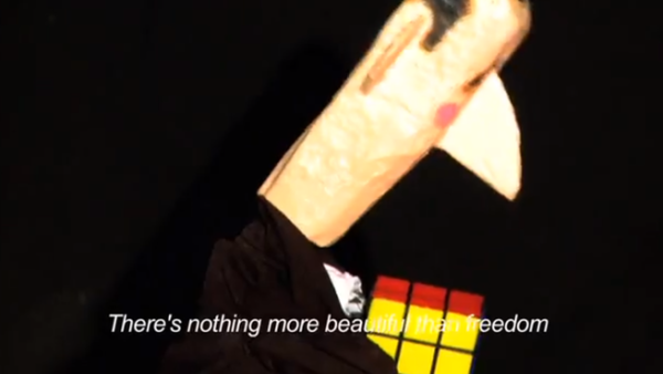 Masasit Mati, creators of the YouTube finger-puppet show entitled “Top Goon: Diaries of a Little Dictator,” have begun performing their series live in Syria to mock President Bashar al-Assad. (Photo: YouTube)