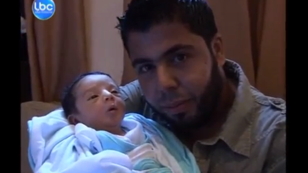 This Lebanese man was willing to go to war if he had a baby girl. (YouTube screenshot)