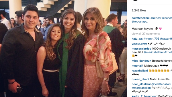 Marita with her family on her graduation day. (Instagram)