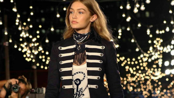 Gigi in her Tommy Hilfiger collection. (Instagram)