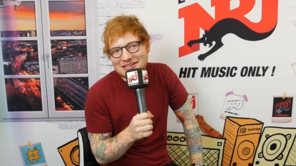 Ed was promoting a new Egyptian radio station. (Facebook)