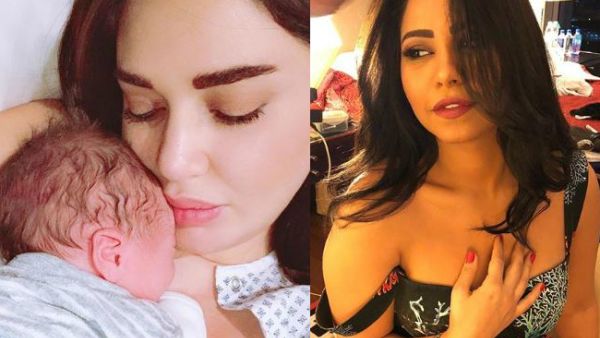 Egyptian singer Sherine Abdelwahab congratulated her friend Cyrine Abdelnour for having her second child (Source: cyrineanour - sheirne - Instagram)
