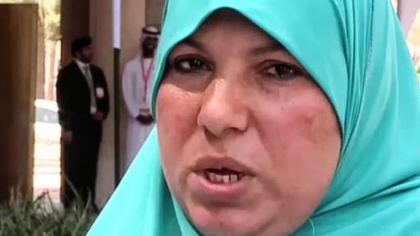 Mona al-Beheiri has been filmed expressing her idiosyncratic support for Sisi in an eyebrow-raising video during a week of protests (YouTube)