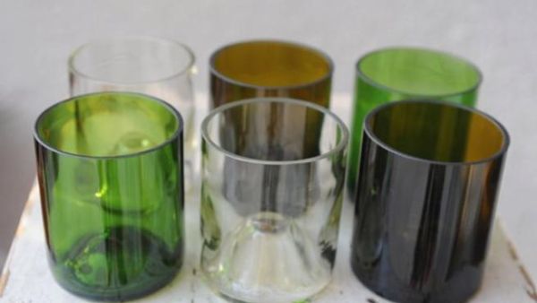 Chafic has his work cut out for him: the wine bottle mixed color set, a sample of the magic he creates.