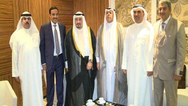  Chairman of Kuwait's Olympic Committee Sheikh Fahad Jaber Al-Ali Al-Sabah and accompanying delegation (Photo: Kuwait News Agency)