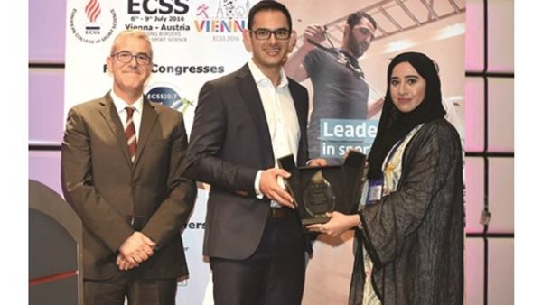 Aspetar awards winners at ECSS conference in Vienna (Photo: Gulf Times)