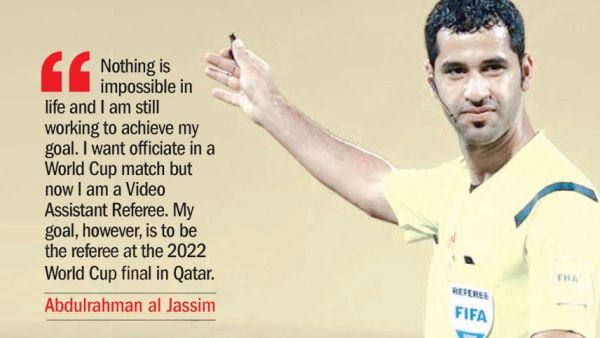 Qatari referee Abdulrahman al Jassim (Photo: Qatar Tribune)