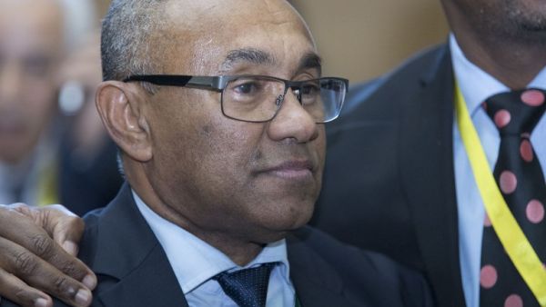 Ahmad Ahmad of Madagascar reacts after being elected the new president of the Confederation of African Football (CAF) in Addis Ababa on 16 March 2017.
