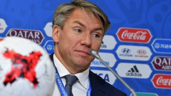 2018 FIFA World Cup Russia Local Organising Committee CEO Alexey Sorokin attends the FIFA Confederations Cup 2017 Half-Time press conference at the Saint Petersburg Stadium in Saint Petersburg on June 26, 2017.
Mladen ANTONOV / AFP