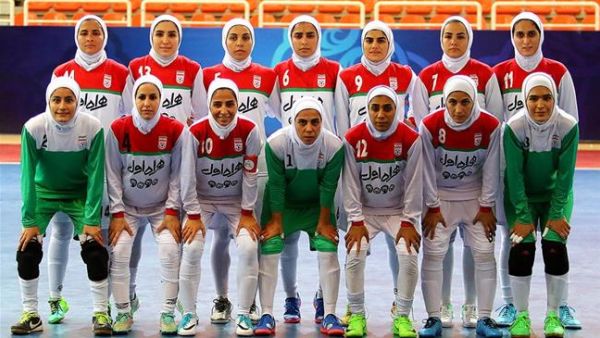 The Iran women's national futsal team (Photo: Press TV)