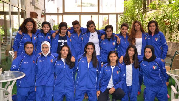 Kuwait's women football team (Photo: KUNA)