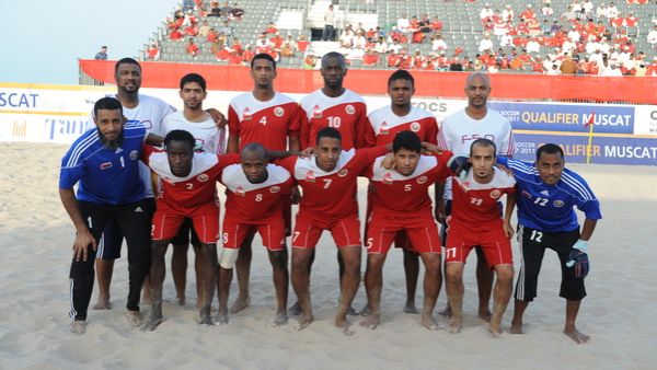 Oman beach soccer team (source: beachsoccer.com)