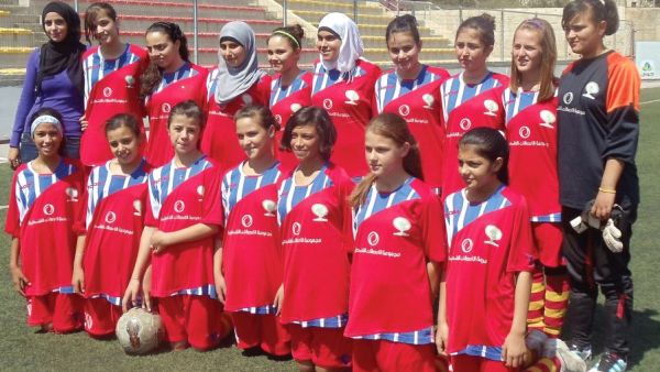  The Palestinian Women’s National Soccer Team. (Photo credit: Courtesy) 