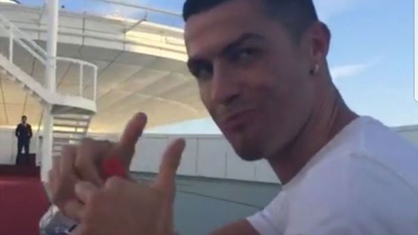 The Portuguese footballer was also in Dubai for New Year’s celebrations at Burj Al Arab (Photo: Instagram)