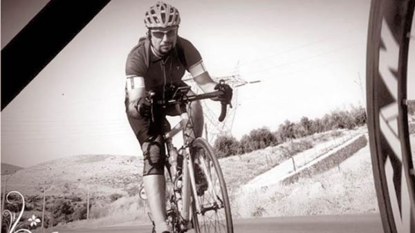 Iraqi cyclist Sahem Jreidi (Photo courtesy of Boost Facebook page)