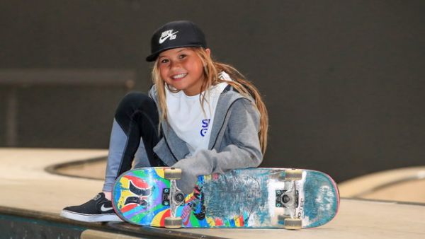 Brown, youngest professional skateboarder will be 12 at start of Tokyo Games in 2020 (Photo: virginmediatelevision)