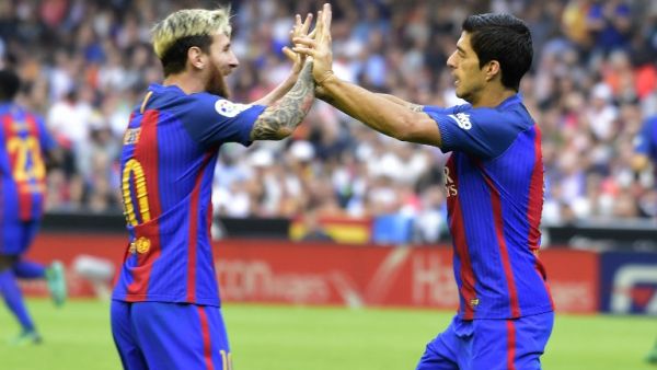 سواريز وميسي