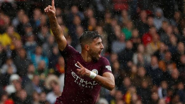 أغويرو يسجل الهاتريك السادس له في البريميير ليغ