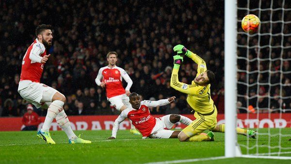 فرحة آرسنال بالهدف الأول لم تكتمل