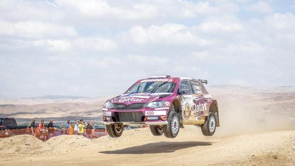 Qatari’s Nasser Al Attiyah competes in the 10th Jordan Rally’s at the Dead Saea on May 6, 2016 (Photo: Amjad Ghsoun)
