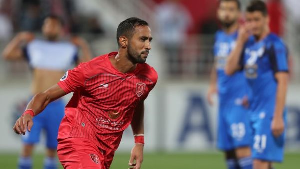 Duhail's defender Medhi Benatia (C) celebrates his opening goal during the AFC champions league Group C football match between Qatar's Al Duhail and Iran's Esteghlal at the Abdullah bin Khalifa Stadium in Doha on March 5, 2019.
KARIM JAAFAR / AFP Duhail's defender Medhi Benatia (C) celebrates his opening goal during the AFC champions league Group C football match between Qatar's Al Duhail and Iran's Esteghlal at the Abdullah bin Khalifa Stadium in Doha on March 5, 2019.
KARIM JAAFAR / AFP