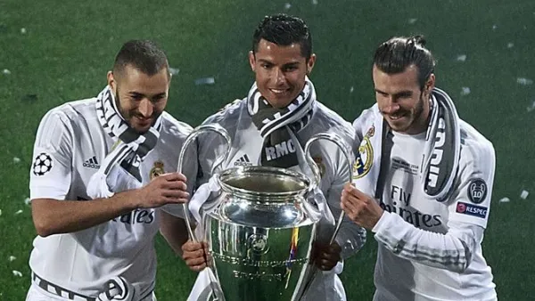 ثلاثي ريال مدريد الهجومي المكون من بايل ورونالدو وبنزيمة