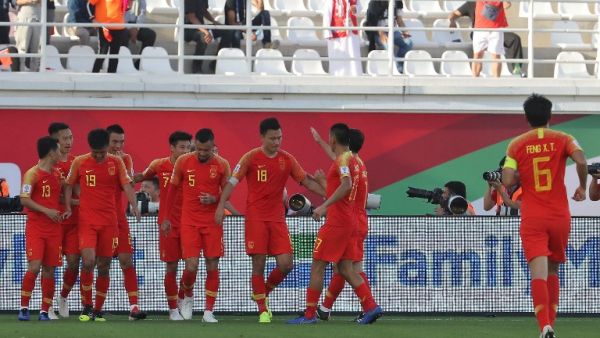  Kyrgyzstan opened the scoring but it was China who claimed three points from the opening fixture in Asian Cup Group C. 