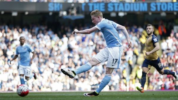 دي بروينه يسجل هدف سيتي الثاني