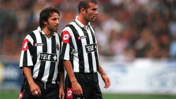 زيدان ويل بييرو حينما كانا يلعبان في صفوف يوفنتوس