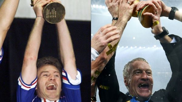 ديشامب فاز بكأس العالم مرة كلاعب ومرة كمدرب