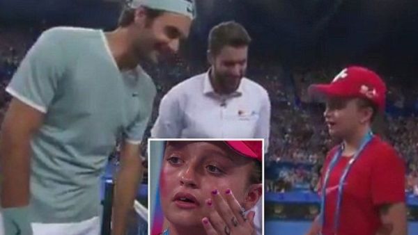 فيدرر والطفلة المعجبة