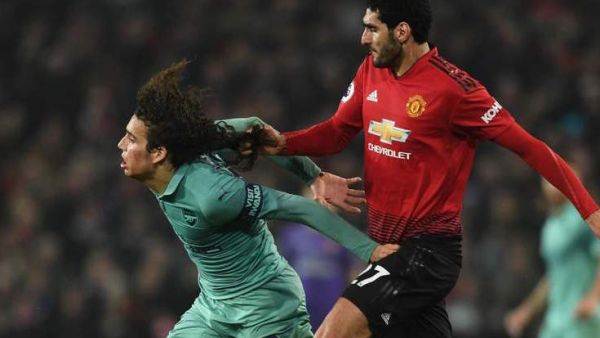  The Belgian conceded a free-kick by pulling his opponent by the hair in the draw with Arsenal, although he's unlikely to face any retrospective action (Photo: standard.co.uk)