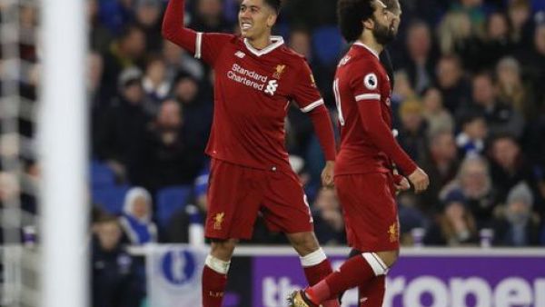 صلاح وفيرمينو يقودان ليفربول للفوز
