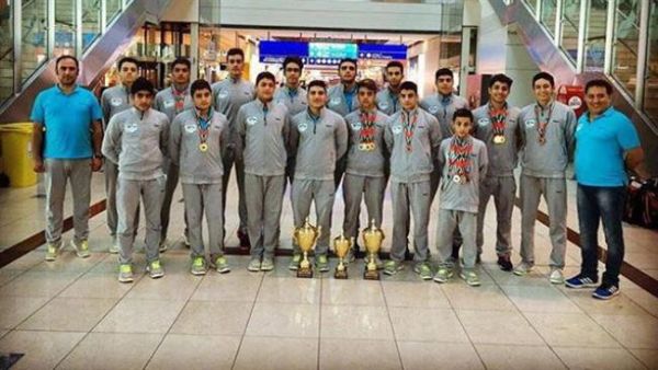 The photo shows Iranian swimmers that took part at Dubai International Aquatic Championships (DIAC) 2016 in the United Arab Emirates (source: presstv.ir)