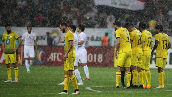 The first international club tie hosted in Iraq in over two decades ended in a 1-1 draw on Tuesday in the city of Karbala. (Photo: The New Arab)