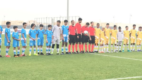 Kuwait and Brazil junior football teams before the match (Photo: KUNA)