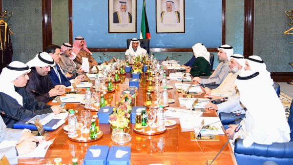 Prime Minister Sheikh Jaber Al-Mubarak Al-Hamad Al-Sabah presides Kuwaiti cabinet weekly session (Photo: KUNA)